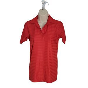 Clipper Collared Performance Polo Shirt ~ Sz XS ~ Red